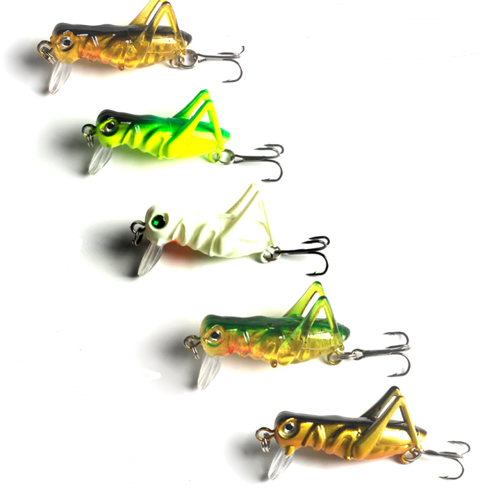 Premium 4cm Cricket & Grasshopper Fishing Lure – 5g Realistic Insect Bait