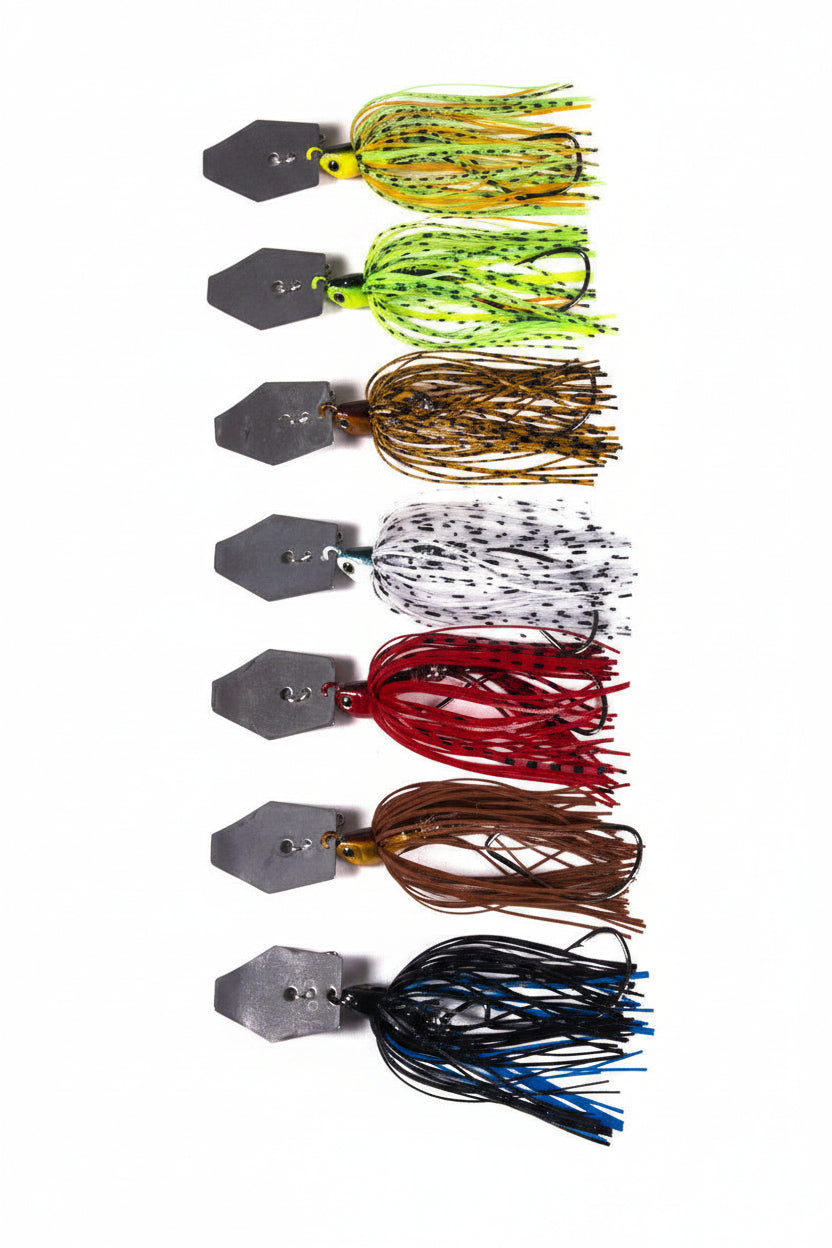 Premium Bladed Jig Fishing Lure- 11g Vibrating Swim Jig