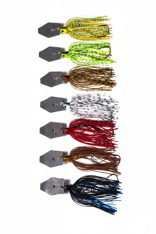 Premium Bladed Jig Fishing Lure- 11g Vibrating Swim Jig